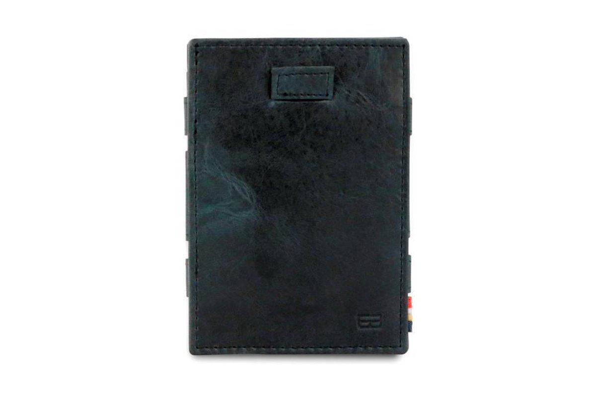 Garzini Magic Wallet Cavare met Card Sleeve en Muntvak RFID Leder Brushed Zwart