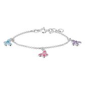 Tomylo - Kinderarmbandje met 3 vlinder bedeltjes - 1020190