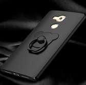Zwarte Hardcase Hoesje met Ring voor Huawei MATE 8