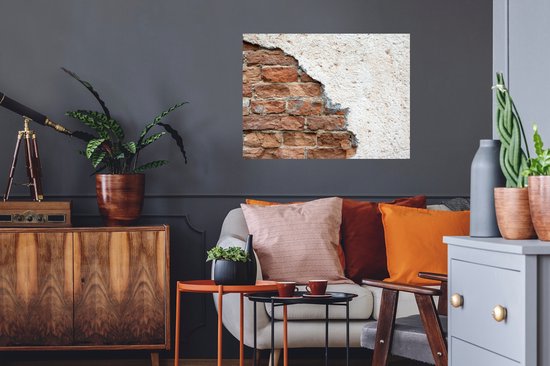 Stickers muraux - Film autocollant - Brique - Plâtre - Mur - 80x60 cm - Film adhésif - Stickers muraux chambre enfant - Papier peint autocollant - Papier peint autocollant - Film autocollant