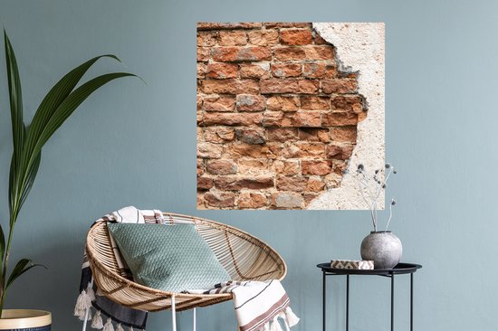 Stickers muraux - Film autocollant - Plâtre - Mur - Brique - 80x80 cm - Film adhésif - Stickers muraux Chambre d'enfant - Papier peint autocollant - Papier peint autocollant - Film autocollant