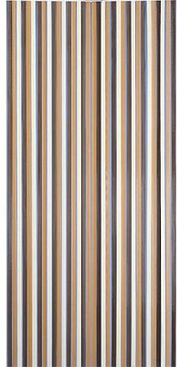 Deurgordijn/vliegengordijn - Linten bruin/beige - 100x220 cm