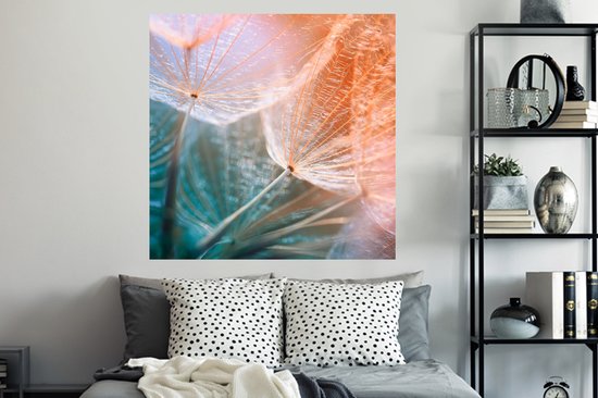 Stickers muraux - Bloem - Pissenlit - Plante - 120x120 cm - Feuille adhésive XXL