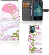 Smartphone Hoesje Nokia G11 | G21 Book Style Case Bird Standing
