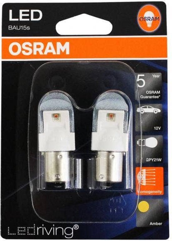 Osram LEDriving BAU15s-PY21w 12V 7557YE-02B - orange