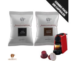 Lollo Caffè Nero + Classico Passionespresso Nespresso compatible - 200 capsules - Italiaanse espresso koffiecups - Voordeelverpakking