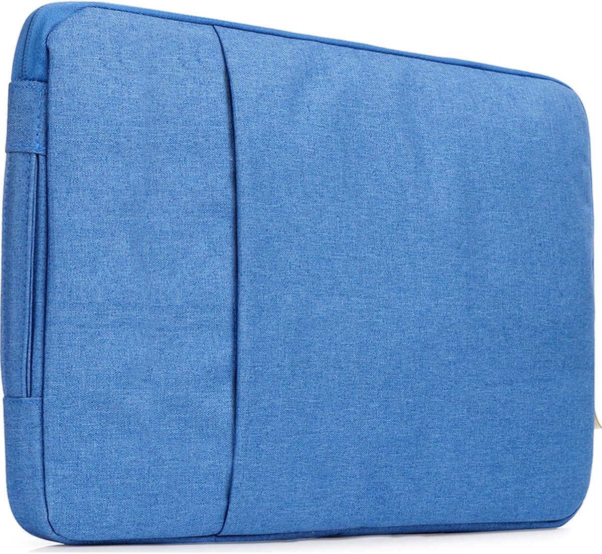 Mobigear Laptophoes geschikt voor Laptop | Mobigear Denim Zipper Sleeve 12 inch Laptop hoes - Blauw