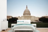 Behang - Fotobehang Voorkant van het Capitool in Capitol Hill in Washington - Breedte 390 cm x hoogte 260 cm