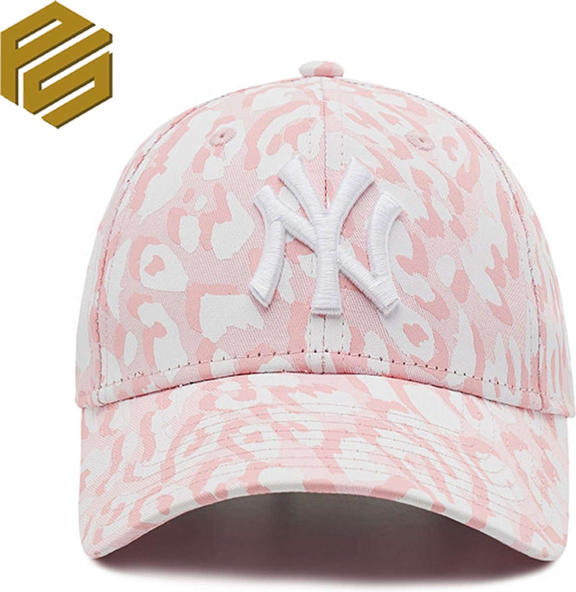 New York Yankees Leopard Print Womens Pink 9FORTY Adjustable Cap