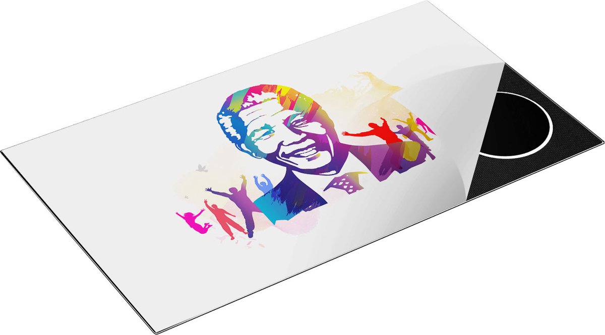 Chefcare Inductie Beschermer Nelson Mandela - 90x50 cm - Afdekplaat Inductie - Kookplaat Beschermer - Inductie Mat