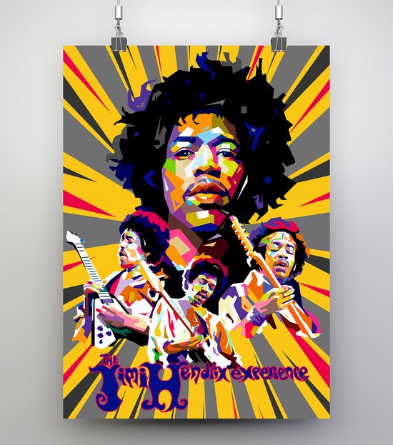 Poster Pop Art Jimi Hendrix - 50x70cm