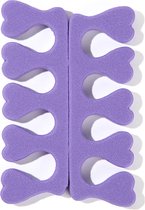 DW4Trading Épandeurs de doigts et d'orteils en mousse - Violet - 2 pièces