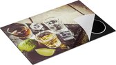 Chefcare Inductie Beschermer Alcoholische Drankjes - Drank - 80,2x52,2 cm - Afdekplaat Inductie - Kookplaat Beschermer - Inductie Mat