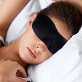 Professor Q - Masque de sommeil - Masque de sommeil en soie - Masque pour les yeux réglable Sommeil - Masque de nuit Zwart en soie - Patch pour les yeux - Bonnet pour les yeux - Lunettes de sommeil