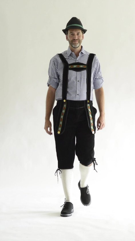 Oktoberfest - Costume noir long lederhosen tyrolien pour homme - Costumes  de carnaval... | bol.com