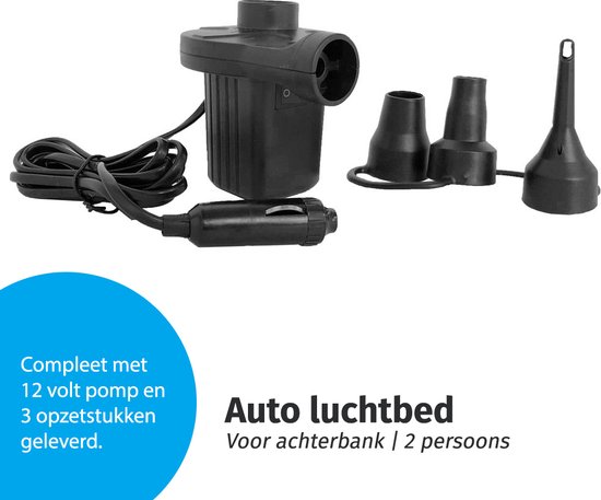 Auto luchtbed voor achterbank - met 12v elektrische pomp van Karecel — afbeelding 4