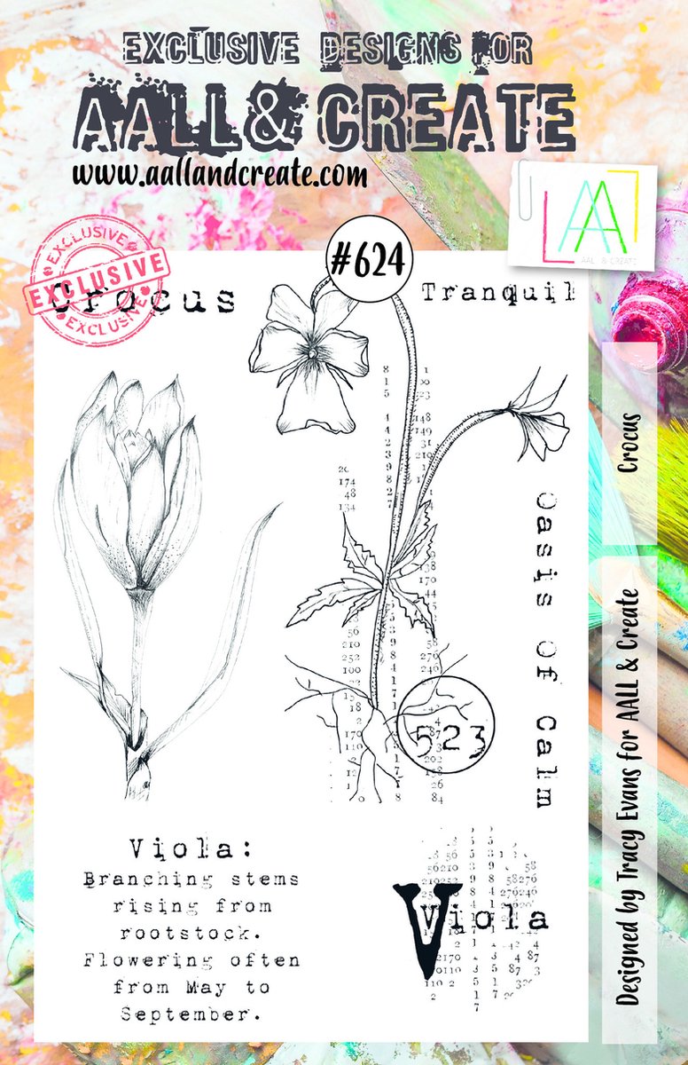AALL & Create Stamp Crocus AALL-TP-624 14,6x20cm (02-22)