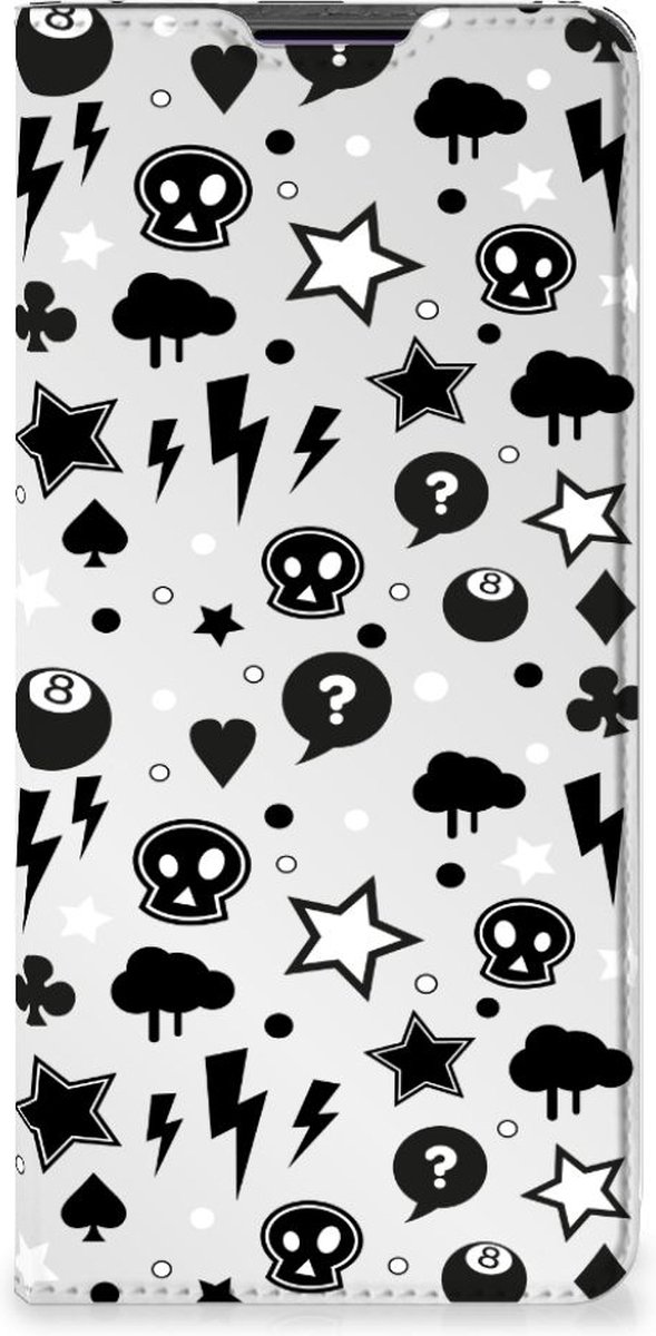 Mobiel BookCase Motorola Edge 30 Pro Silver Punk