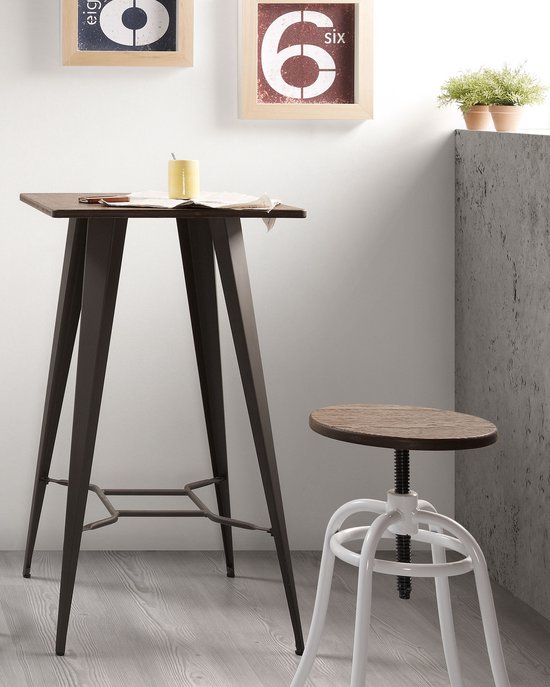 Mange-debout rond POLLUX ROUND noir - Table haute Ø 60 cm