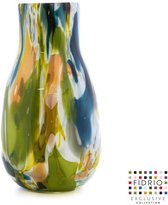 Design vaas Verona large - Fidrio COLORI - glas, mondgeblazen bloemenvaas - diameter 11 cm hoogte 36 cm