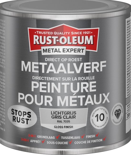 Rust-oleum 7381 Combicolor Light Grey Metal Paint - 2.5LTR | UK - View #7
