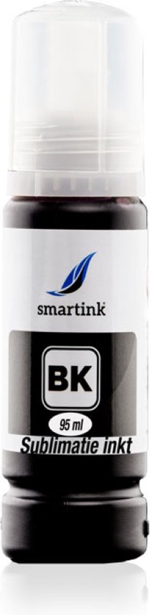 Geschikt Epson 106 XXXL Ecotank Sublimatie inkt Zwart (BK) 95 ml inktfles- Smart Ink Huismerk (Alleen Geschikt voor hittepers)