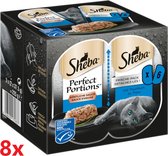 Sheba - Perfect Portions - Adult Paté Tonijn -  8 verpakkingen van 3x2stuks