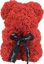Love teddy beer van rode kunst rozen met cadeau doos | Moederdag | Rozen Beertje | Beertje | Rood | 25CM | Valentijnsdag | Valentijnscadeau | Inclusief Giftbox