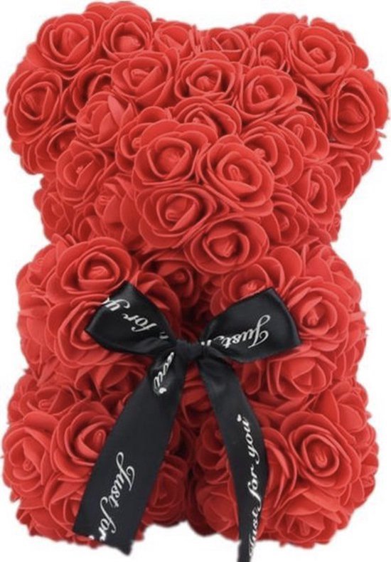 Love teddy beer van rode kunst rozen met cadeau doos | Moederdag | Rozen  Beertje |... | bol.com