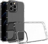 Geschikt voor iPhone 13 Pro Max bumper case hoesje TPU + acryl - transparant
