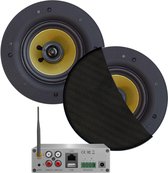 AquaSound WMA70-ZZ WiFi-Audio versterker 70 Watt met Zumba speakers