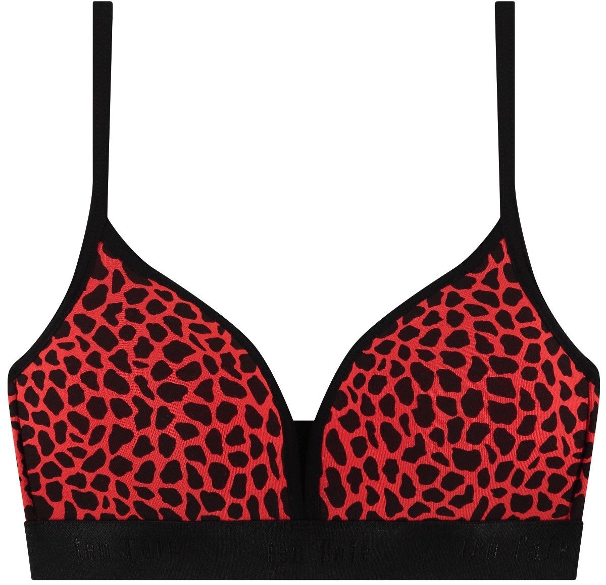 Ten Cate Basics organic cotton stretch voorgevormde bh top giraffe red voor Meisjes | Maat 65C