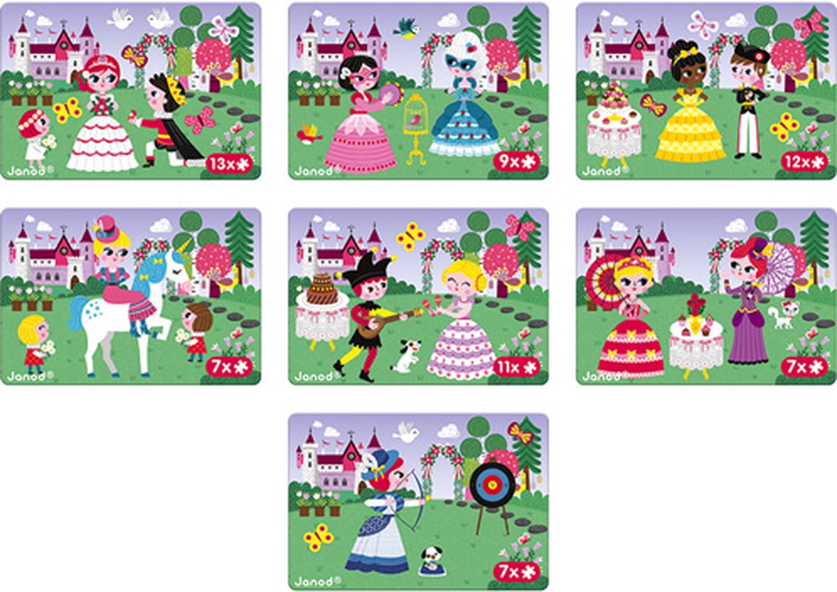 Janod - Magnetibook - Prinsessen - Magneetboek Speelset — afbeelding 12