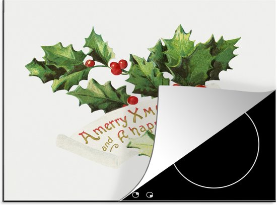 Protecteur à induction - Tapis à induction - Houx - Noël - Décorations de Noël - 60x52 cm - protecteur à induction - Accessoires de Cuisine