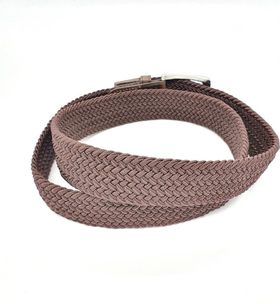 Lot de 2 - Ceinture élastique Ceinture extensible Ceinture tressée Ceinture tressée Ceinture élastique - Unisexe - Couleur - Marron - Grijs