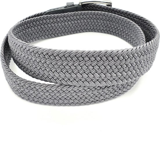Lot de 2 - Ceinture élastique Ceinture extensible Ceinture tressée Ceinture tressée Ceinture élastique - Unisexe - Couleur - Marron - Grijs