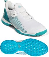 Adidas - Forgefiber BOA - Dames Golfschoen - Wit/blauw - Maat 38