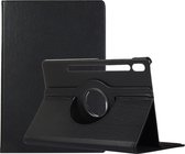 Mobigear Tablethoes geschikt voor Samsung Galaxy Tab S8 Hoes | Mobigear DuoStand Draaibare Bookcase + Stylus Houder - Zwart