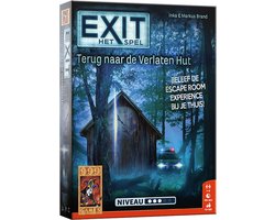 foto van 999 Games - EXIT - Terug naar de Verlaten Hut - Breinbreker - Escape Room Spel