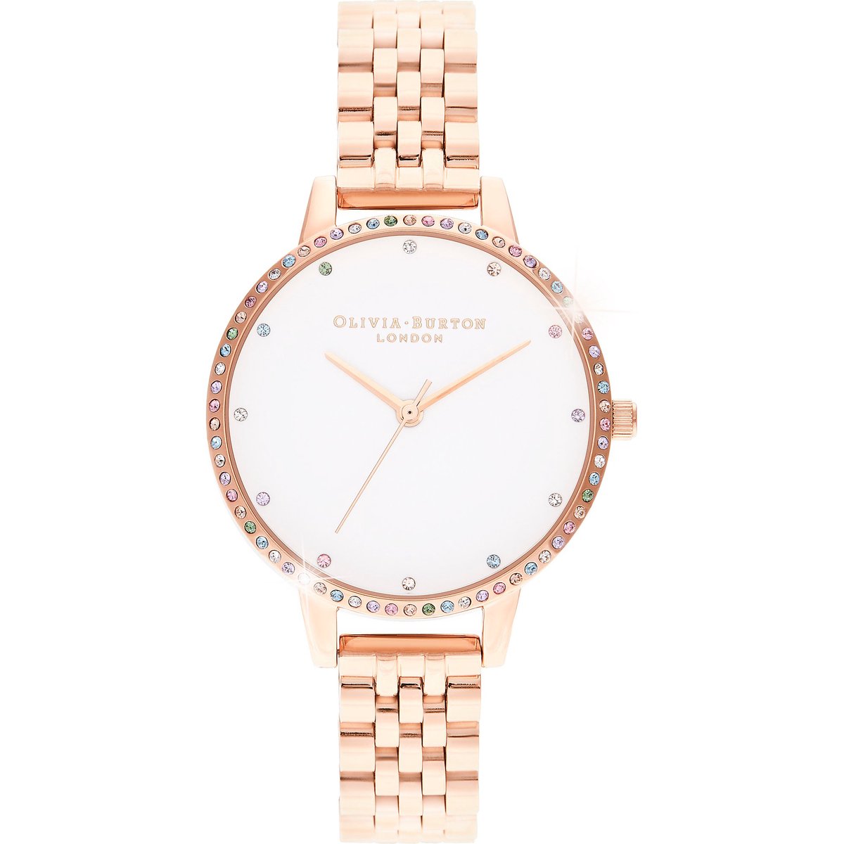 Olivia Burton Dames horloge analoog quartz One Size Roségoud 32012714