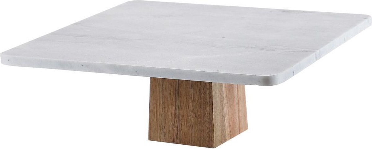 Marmeren taart plateau cake stand 100% natuurlijke marmer vierkant - klein