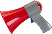Klein Toys brandweer megafoon - 16x11x7 cm - incl. geluidseffecten - ideale accessoire voor brandweerkostuums en rollenspellen - rood grijs