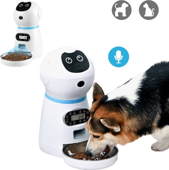 Voedsel Dispenser Voor Katten- en Hondenvoer Automaat Met Timer LCD L Intelligente... | bol.com