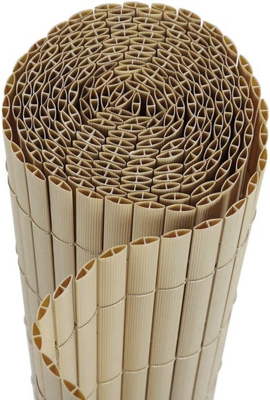BeBetter® Bamboe Schutting | Bamboe Veiligheidshek - Windscherm - Schutting - Hekwerk - Weerbestendig - 1x5m - PVC
