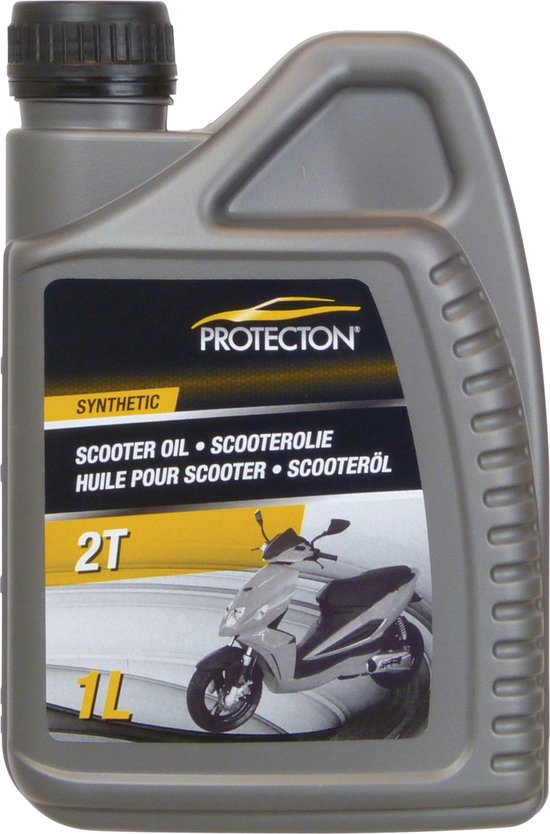 Protecton Scooterolie Synthetisch 2T - 1L - Laag Roken - Optimale Smering - Geschikt voor 2-Takt Motoren