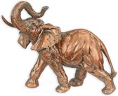 Resin beeld - Olifant - Figuratief - Dieren figuren - 20,9 cm hoog
