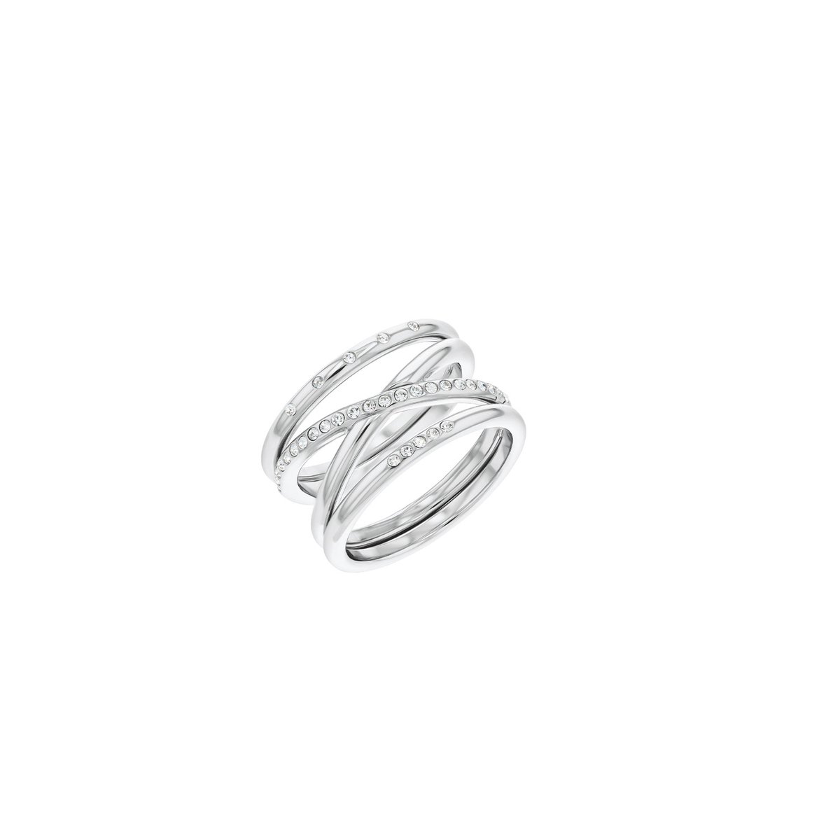 Calvin Klein CJ35000203B Dames Ring 52 Staal Kristal