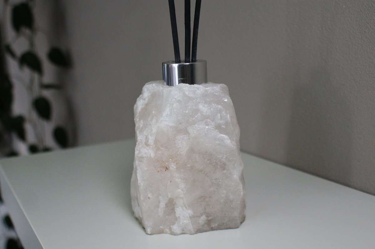 Diffuser Bergkristal | edelsteen diffuser, geurstokjes in huis | edelstenen en mineralen | FLOATY STONE