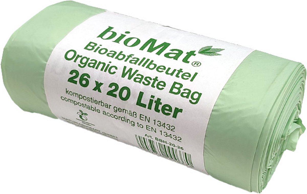 BioMat Compostabel Waste Bag 15 liter 10 stuks