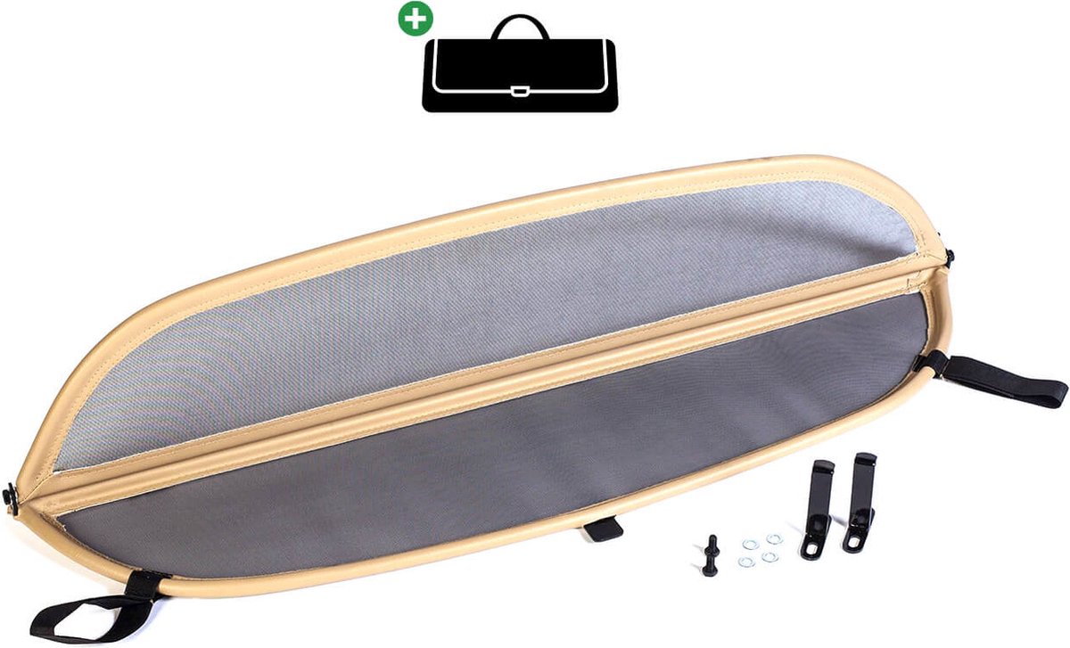 Windscherm Mercedes SL R230 | 2001-2011 | incl. luxe opbergtas | Beige